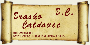 Draško Ćaldović vizit kartica